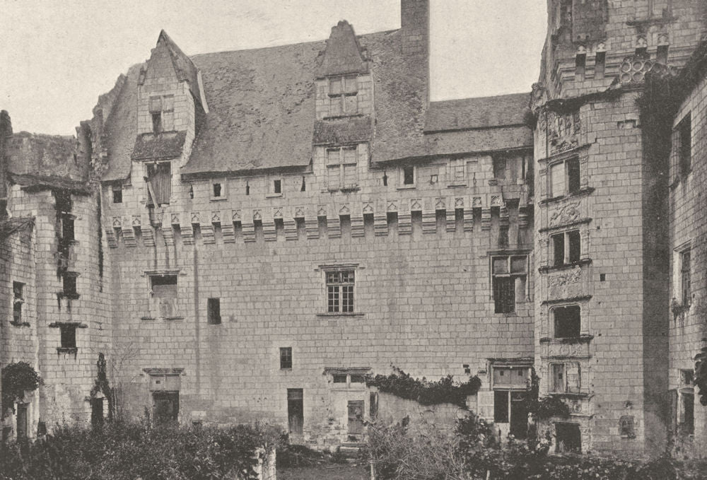 MAINE- ET- LOIRE. Montsoreau. Chateau 1895 old antique vintage print picture